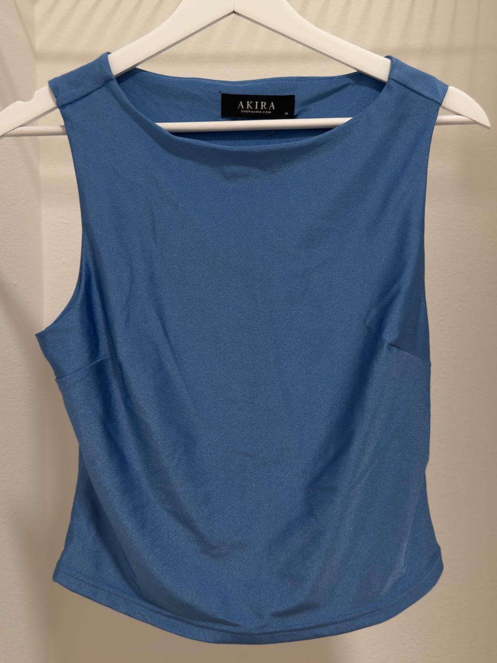 AKIRA Cornflower Blue Boatneck Tank